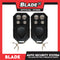 Blade Car Alarm W97 Auto Security Keyless Entry System with 2 Remote Controls & Siren Sensor- 12V Universal Remote Auto Door Lock/Unlock