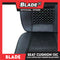Dub Car Seat Cushion 13C (Black with Gray) Comfortable Backrest Support Universal Sit with Adjustable Hook