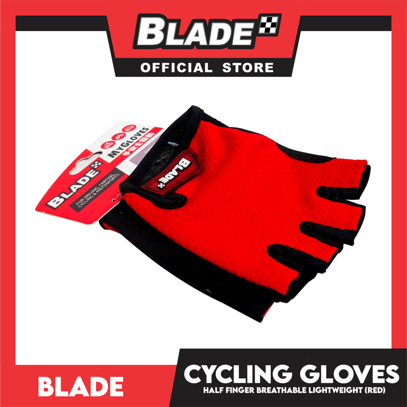 Blade Cycling Half Finger Gloves (Pair) Assorted Colors for Motorcycle Bike Camping Hiking Climbing Fitness
