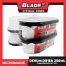 4pcs Micromagic Dehumidifier 250ml -Eliminates Musty Odor, Suitable for your car & closets