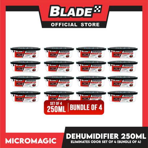 16pcs Blade Dehumidifier -Eliminates Musty Odor, Suitable for your car & closets 250ml