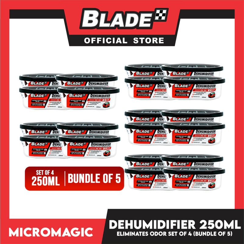 20pcs Blade Dehumidifier 250ml 4S Eliminates Musty Odor, Suitable for your car & closets
