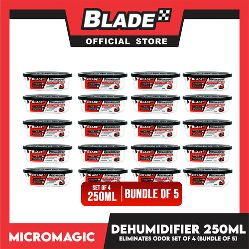 20pcs Blade Dehumidifier 250ml -Eliminates Musty Odor, Suitable for your car & closets