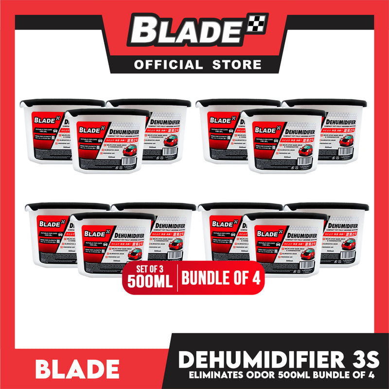 12pcs Blade Dehumidifier 500ml -Eliminates Musty Odor, Suitable for your car & closets