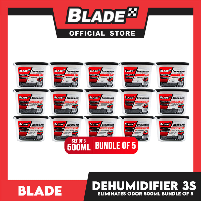 15pcs Blade Dehumidifier 500ml -Eliminates Musty Odor, Suitable for your car & closets