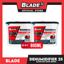 8pcs Blade Dehumidifier 800ml -Eliminates Musty Odor, Suitable for your car & closets