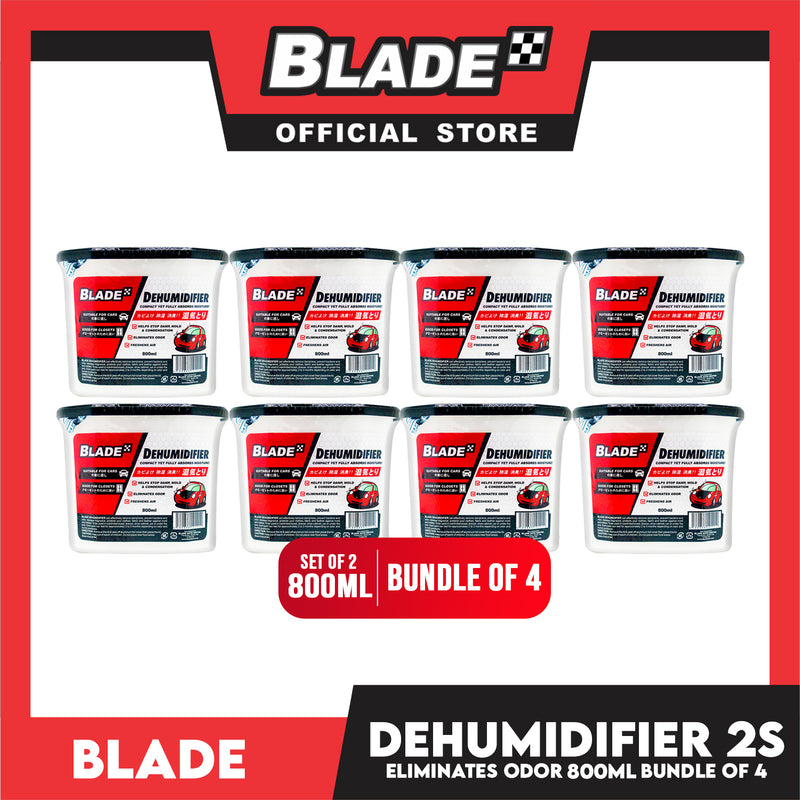 8pcs Blade Dehumidifier 800ml -Eliminates Musty Odor, Suitable for your car & closets