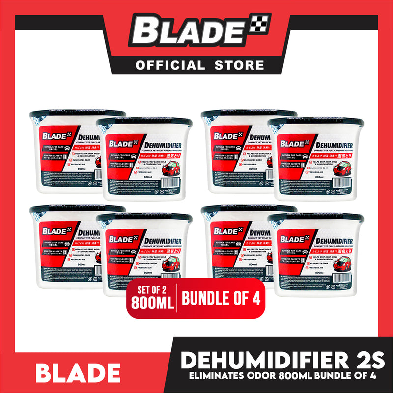 8pcs Blade Dehumidifier 800ml -Eliminates Musty Odor, Suitable for your car & closets