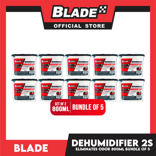 10pcs Blade Dehumidifier 800ml -Eliminates Musty Odor, Suitable for your car & closets