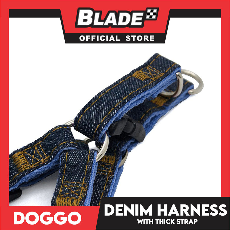 Doggo Denim Harness Extra Small Size (Blue) Harness for Dog