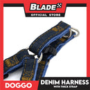 Doggo Denim Harness Large Size (Black) Harness For Dog