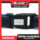 Doggo Denim Harness Extra Small Size (Black) Harness for Dog