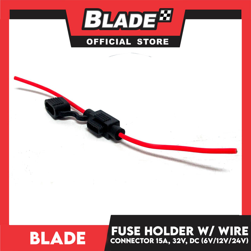Blade Fuse Holder with Wire (23cm) Inline Holder 16AWG Wiring Harness