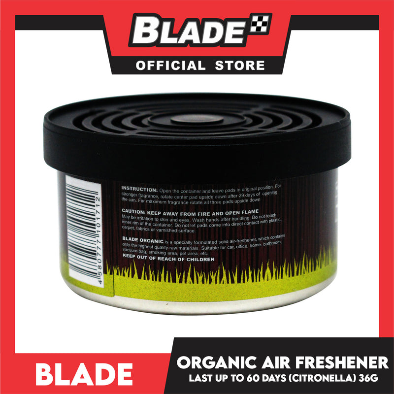 Blade Organic Air Freshener Citronella Mosquito Repellent 38g