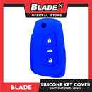 Blade Silicone Case key Cover Toyota 3 Button (Black/Red/Blue)