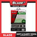 3pcs Blade Microfiber Cloth Soft and Fluffy Towel 40cm x 40cm Green