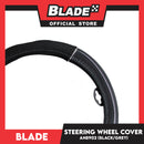 Blade Steering Wheel Cover AN8902 (Black/Gray) 38cm for Toyota, Mitsubishi, Honda, Hyundai, Ford, Nissan, Suzuki, Isuzu, Kia, MG and more