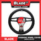 Blade Steering Wheel Cover AN8904 (Black) 38cm for Toyota, Mitsubishi, Honda, Hyundai, Ford, Nissan, Suzuki, Isuzu, Kia, MG and more
