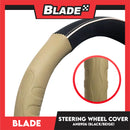 Blade Steering Wheel Cover AN8906 (Black/Beige) for Toyota, Mitsubishi, Honda, Hyundai, Ford, Nissan, Suzuki, Isuzu, Kia, MG and more