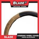 Blade Steering Wheel Cover AN8906 (Black/Beige) for Toyota, Mitsubishi, Honda, Hyundai, Ford, Nissan, Suzuki, Isuzu, Kia, MG and more