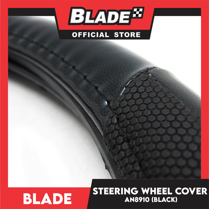 Blade Steering Wheel Cover AN8910 (Black) 38cm for Toyota, Mitsubishi, Honda, Hyundai, Ford and more