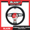 Blade Steering Wheel Cover AN8910 (Black) 38cm for Toyota, Mitsubishi, Honda, Hyundai, Ford and more