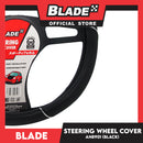 Blade Steering Wheel Cover AN8901 (Black) 38cm for Toyota, Mitsubishi, Honda, Hyundai, Ford, Nissan, Suzuki, Isuzu, Kia, MG and more