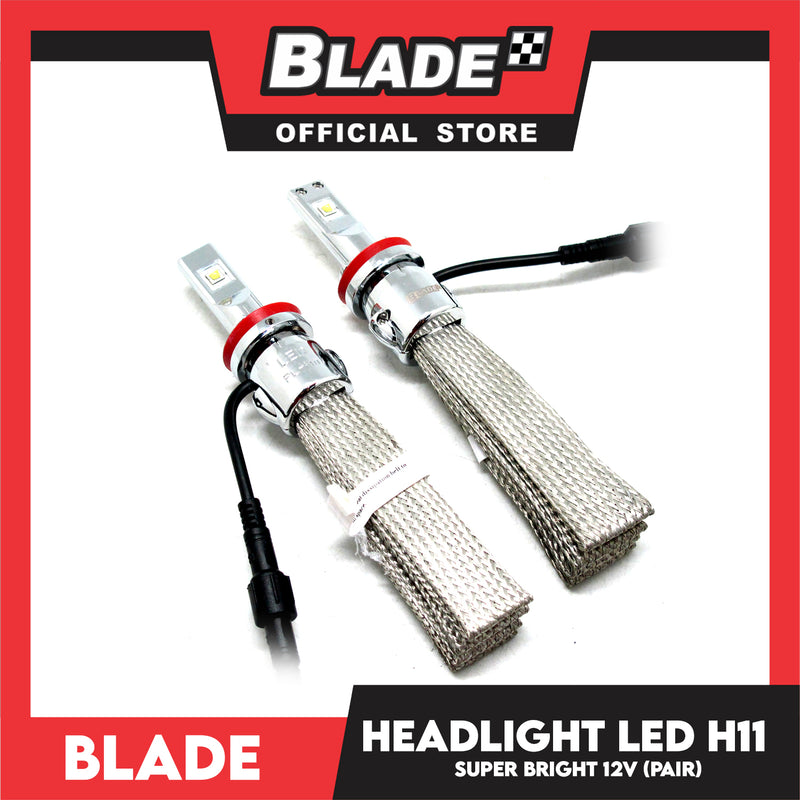 Blade Super Bright LED Auto Headlight H11 12V (Pair) Headlight Lamps, Fog Lamps, Led Light