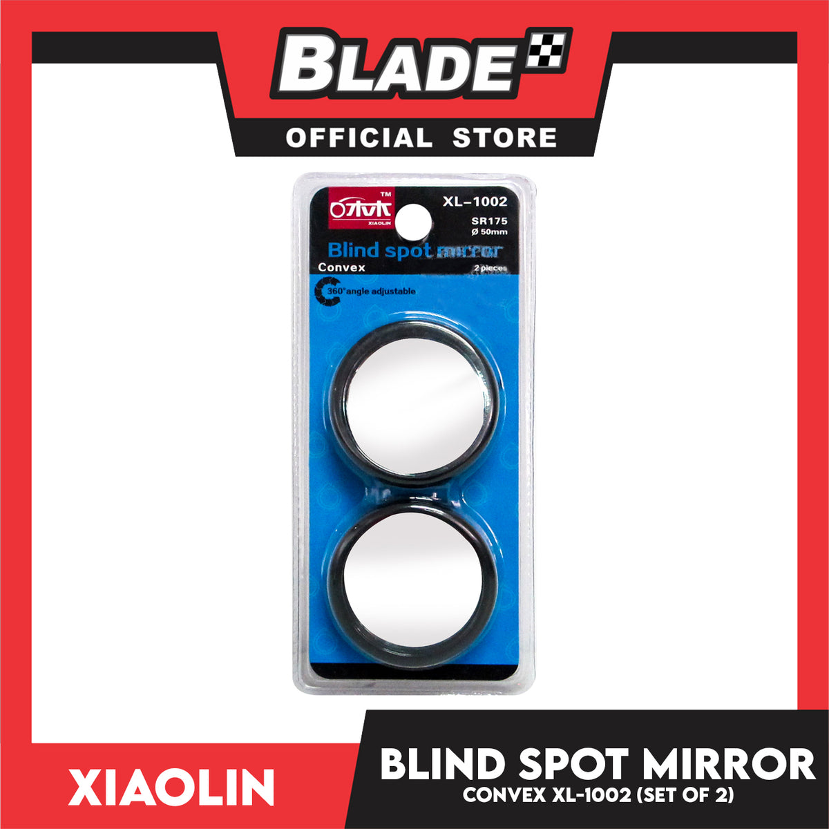 Xiaolin Blind Spot Convex Mirror XL-1002 (Set of 2)