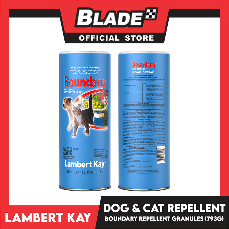 Lambert Kay Boundary Dog and Cat Repellent Granules 1lb. 12 oz. 793.8 blade.ph