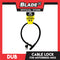 Dub Bike Lock 602 Rectangular Lock with 2 Keys (Black)