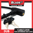 Dub Bike Lock 601 Cylinder Lock with 2 Keys (Black)