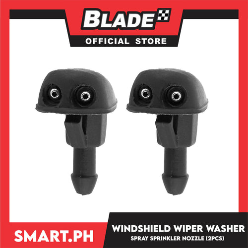 2pcs Car Window Windshield Washer Wiper, Nozzle Water Spray Jet