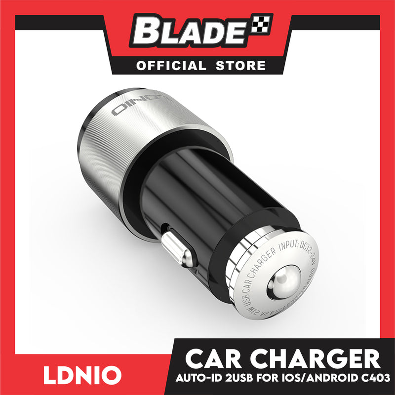 Ldnio Car Charger Auto-ID 2-Port USB C403 for IOS/Android Support for Android and iOS Samsung Huawei Xiaomi Oppo