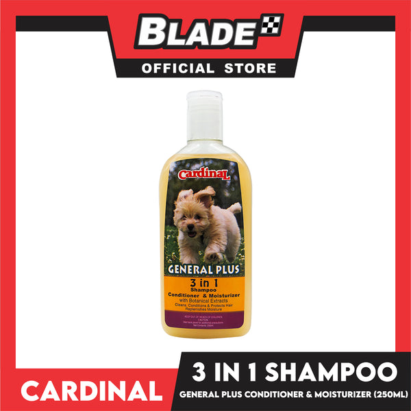 Cardinal General Plus 3 in 1 Shampoo, Conditioner and Moisturizer 250ml for Dogs and Cats