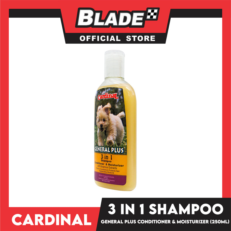 Cardinal General Plus 3 in 1 Shampoo, Conditioner and Moisturizer 250ml for Dogs and Cats