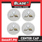 Center Cap Mitsubishi Silver (Set of 4) Wheel Center Hub Cap