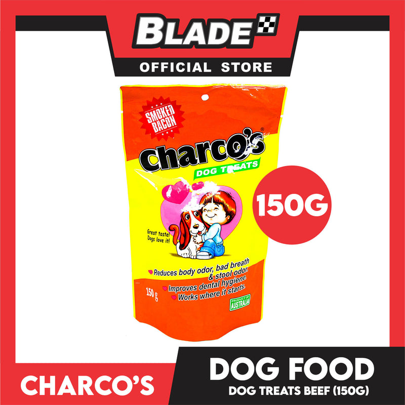 Charco's Dog Treats 150g (Beef Flavor) Reduce Body Odor, Bad Breath And Stool Odor And Improves Dog Dental Hygine