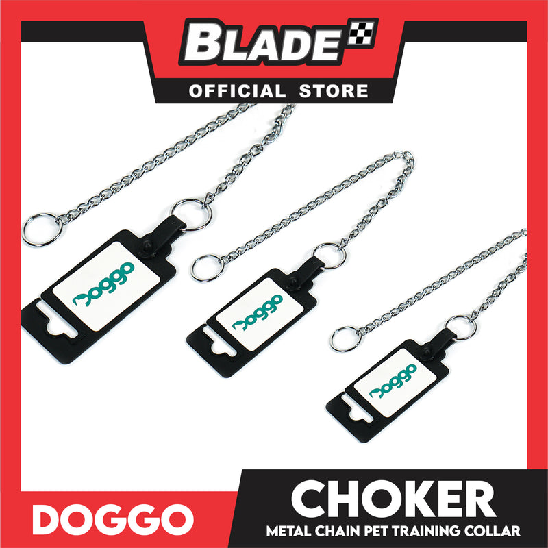 Doggo Choker (Medium) Stainless Steel Metal Choker for Your Dog