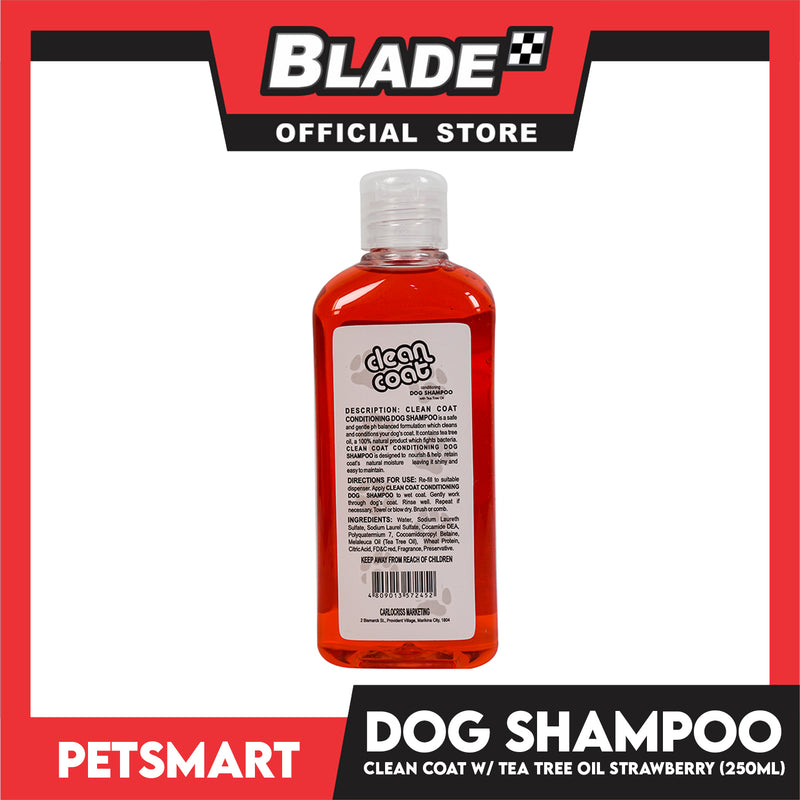 Clean Coat Conditioning With Tea Tree Oil 250ml (Strawberry) Dog Shampoo