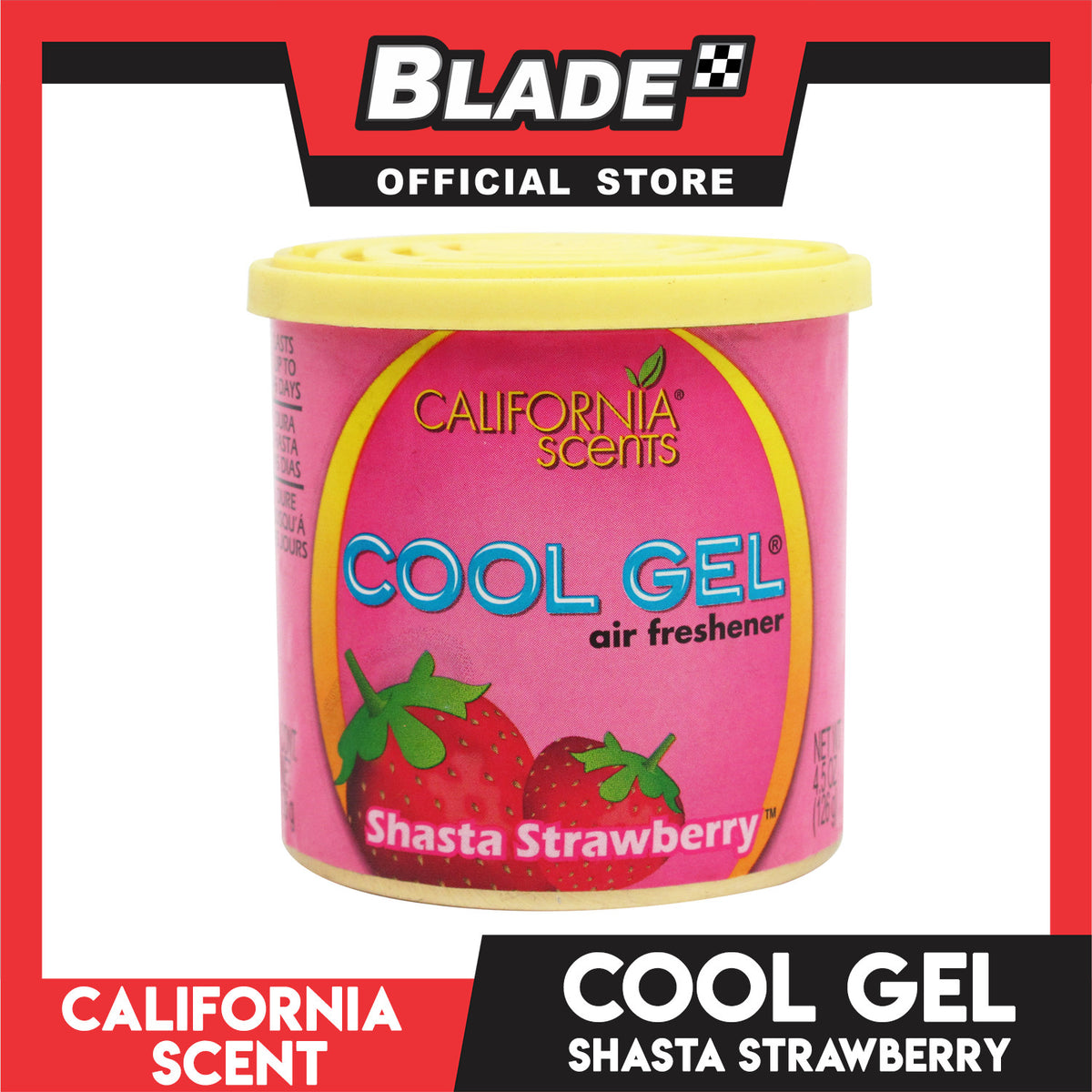 California Scent Cool Gel Air Freshener (Shasta Strawberry)