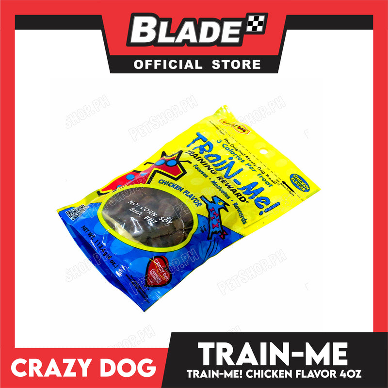 Crazy Dog Train-Me! Chicken Flavor 4oz Dog Treats