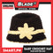 Baby Crochet Warm Hat Brown with Cream Star Design