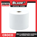 Croco 2PLY Carbonless CL00126 Journal 76x70mm Thermal Paper for POS Printer