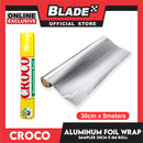 Croco Wrap Aluminum Foil 30cm x 8meters Fresh Food Wrap Foil