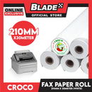 Croco Fax Paper Roll 210mm x 30meters FPOO250 (Black) for Fax Paper Machine