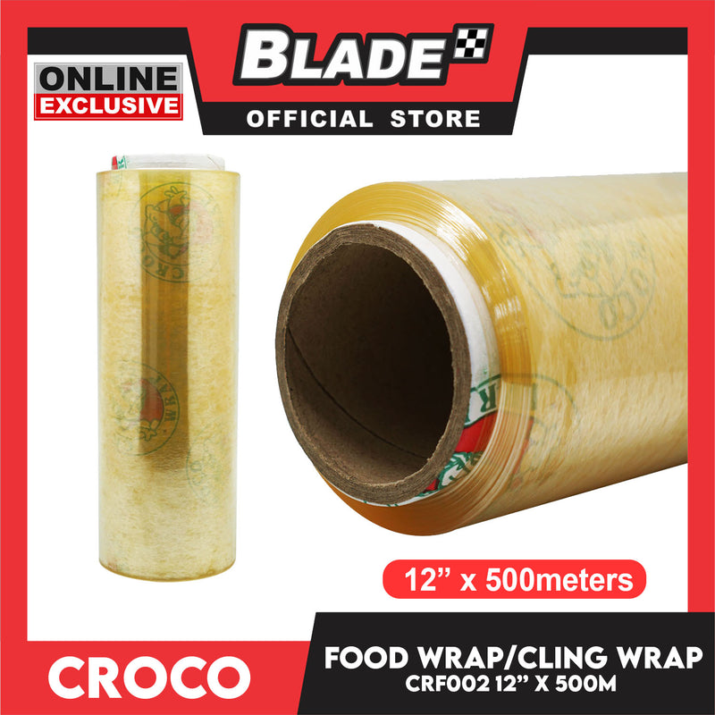 Croco Food Wrap 12inches x 500meters Cling Wrap Plastic Food Wrap and BPA Free Plastic Wrap