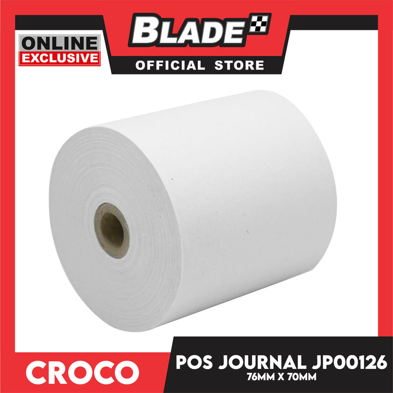 Croco POS Journal JP00126 76x70mm Thermal Paper Cash Register POS Receipt Paper