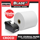 Croco POS Journal JP00126 76x70mm Thermal Paper Cash Register POS Receipt Paper