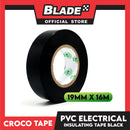 Croco Tape Flame Retardant PVC Electrical Insulating Tape 19mm x 16m (Black)